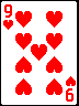 Nine of hearts