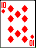 Ten of diamonds