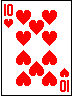 Ten of hearts